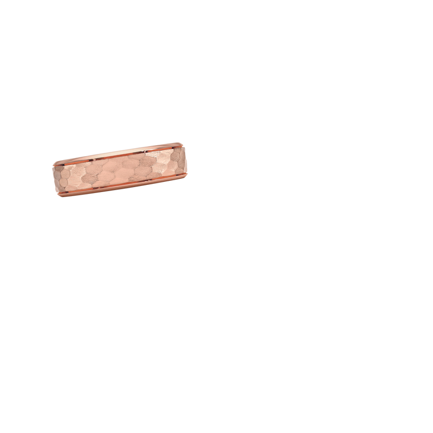 River 6mm Wedding Ring Rose Gold 18k Wedding Band