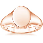 Classic Signet Ring Rose Gold 18k Wedding Band