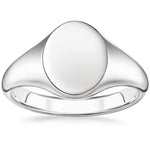 Classic Signet Ring Platinum Wedding Band