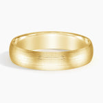 Matte Slim Profile 5mm Wedding Ring Yellow Gold 18k Wedding Band