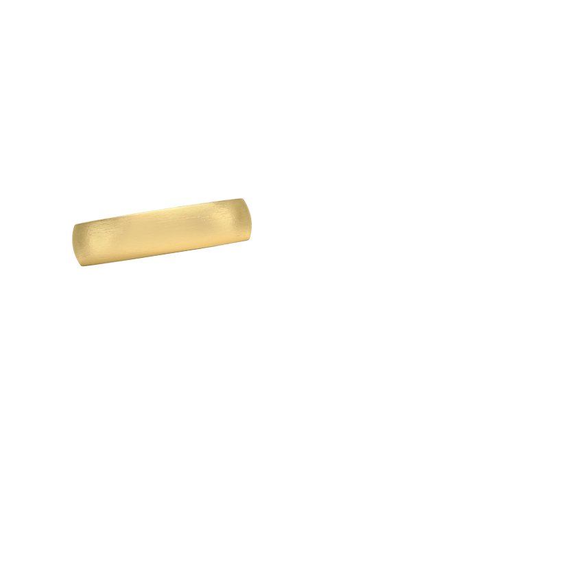 Matte Slim Profile 6mm Wedding Ring Yellow Gold 18k Wedding Band