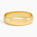 Matte Slim Profile 6mm Wedding Ring Yellow Gold 18k Wedding Band