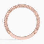 Hudson Engraved Ring Rose Gold 18k Wedding Band