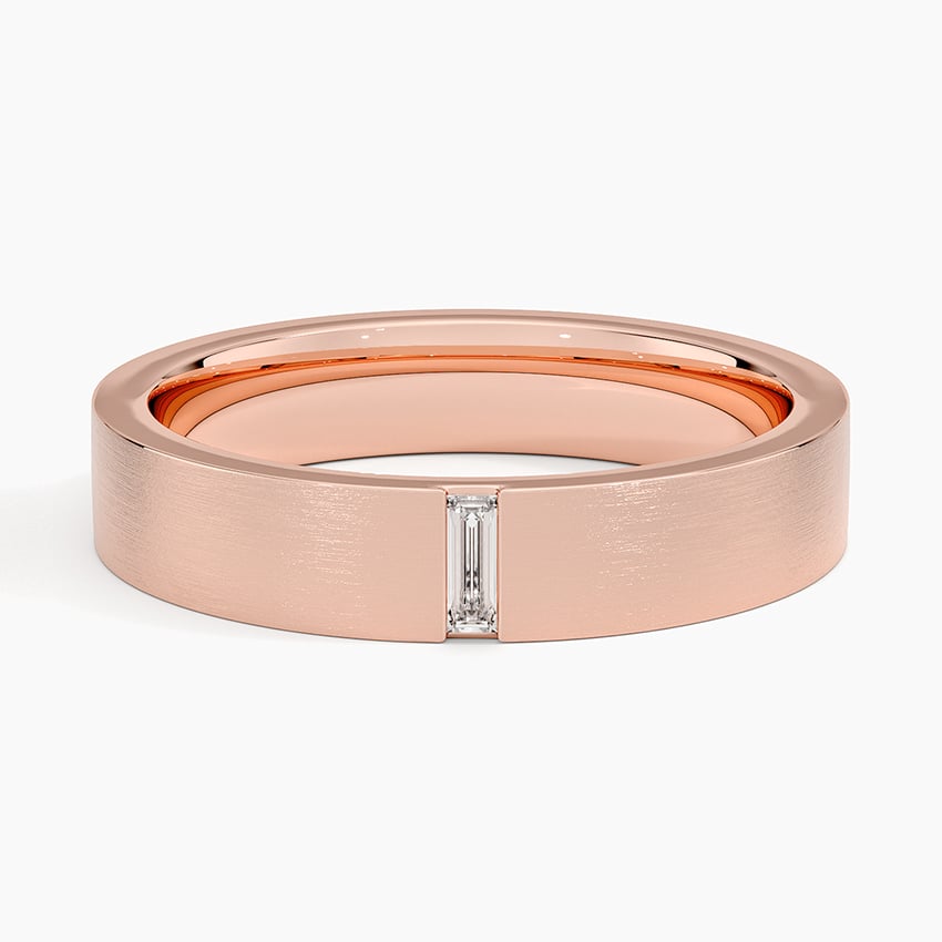 Apollo Diamond 4.5mm Wedding Ring Rose Gold 18k Wedding Band