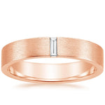 Apollo Diamond 4.5mm Wedding Ring Rose Gold 18k Wedding Band