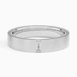 Apollo Diamond 4.5mm Wedding Ring Platinum Wedding Band