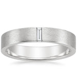 Apollo Diamond 4.5mm Wedding Ring Platinum Wedding Band
