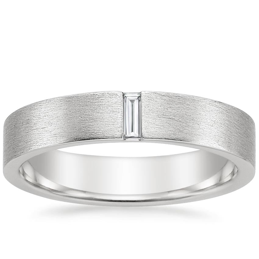 Apollo Diamond 4.5mm Wedding Ring Platinum Wedding Band