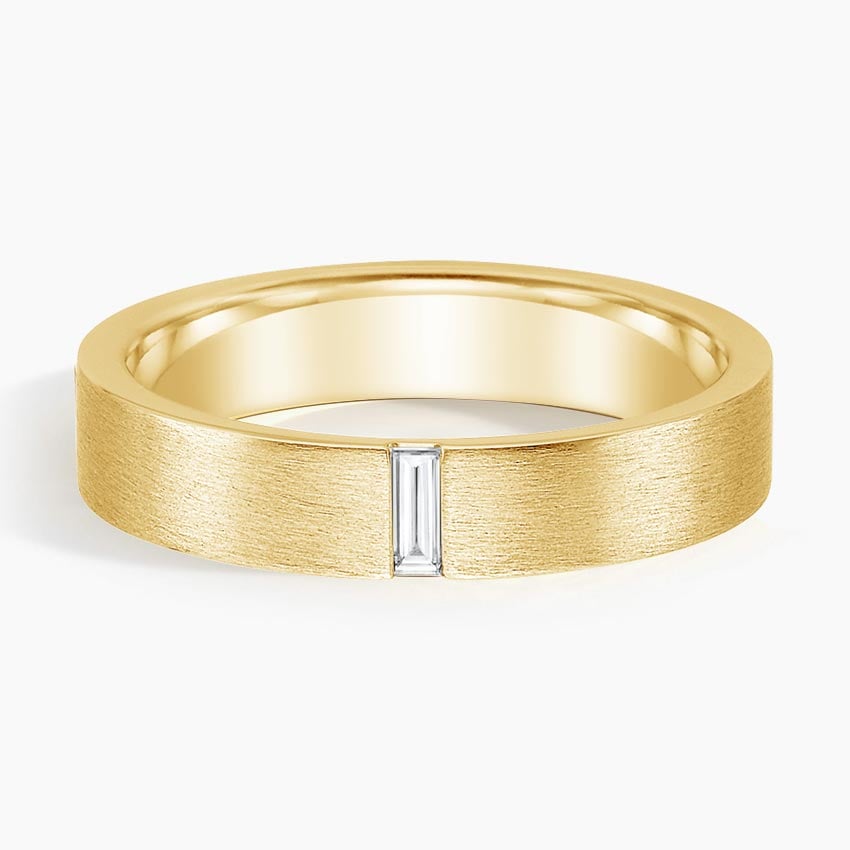 Apollo Diamond 4.5mm Wedding Ring Yellow Gold 18k Wedding Band