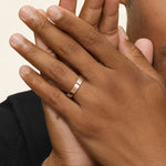 Apollo Sapphire 4.5mm Wedding Ring Rose Gold 18k Wedding Band