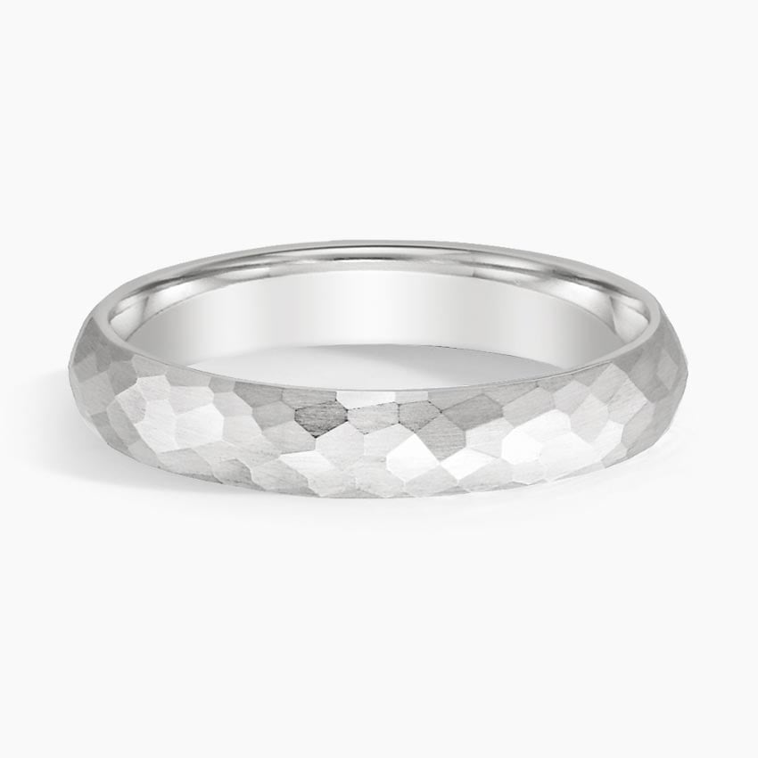 Canyon 4mm Wedding Ring Platinum Wedding Band