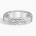 Celtic Eternity Knot 6mm Wedding Ring Platinum Eternity Band
