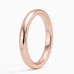 Comfort Fit Wedding Ring Rose Gold 18k 2.5mm Wedding Band