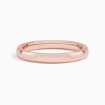 Comfort Fit Wedding Ring Rose Gold 18k 2.5mm Wedding Band