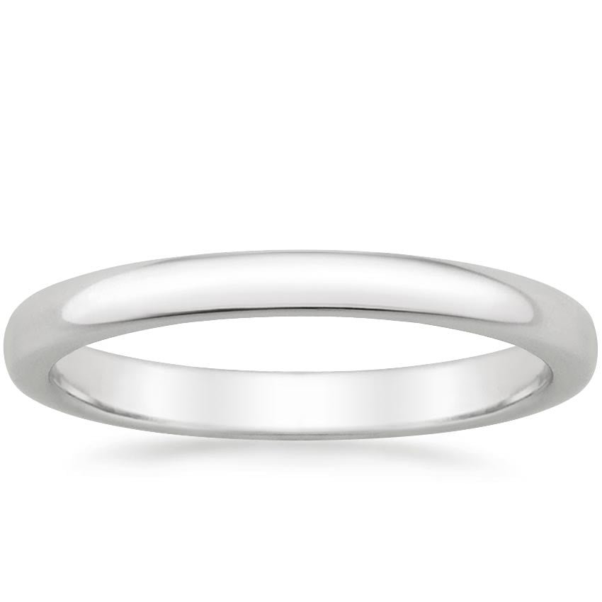 Comfort Fit Wedding Ring Platinum 2.5mm Wedding Band