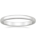 Comfort Fit Wedding Ring Platinum 2.5mm Wedding Band