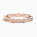 Tiara Eternity Diamond Ring (1/4 ct. tw.) Rose Gold 18k Eternity Band