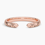 Verdure Engraved Open Ring Rose Gold 18k Wedding Band