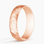 Canyon Matte Slim Profile 5mm Wedding Ring Rose Gold 18k Wedding Band