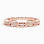 Tiara Diamond Ring (1/10 ct. tw.) Rose Gold 18k Wedding Band