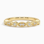 Tiara Diamond Ring (1/10 ct. tw.) Yellow Gold 18k Wedding Band