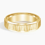 Beveled Edge Aspen 5.5mm Wedding Ring Yellow Gold 18k Wedding Band