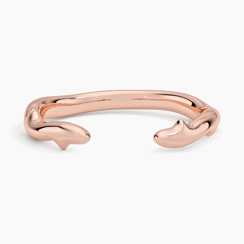 Rose Thorn Open Ring Rose Gold 18k Wedding Band