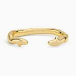 Rose Thorn Open Ring Yellow Gold 18k Wedding Band
