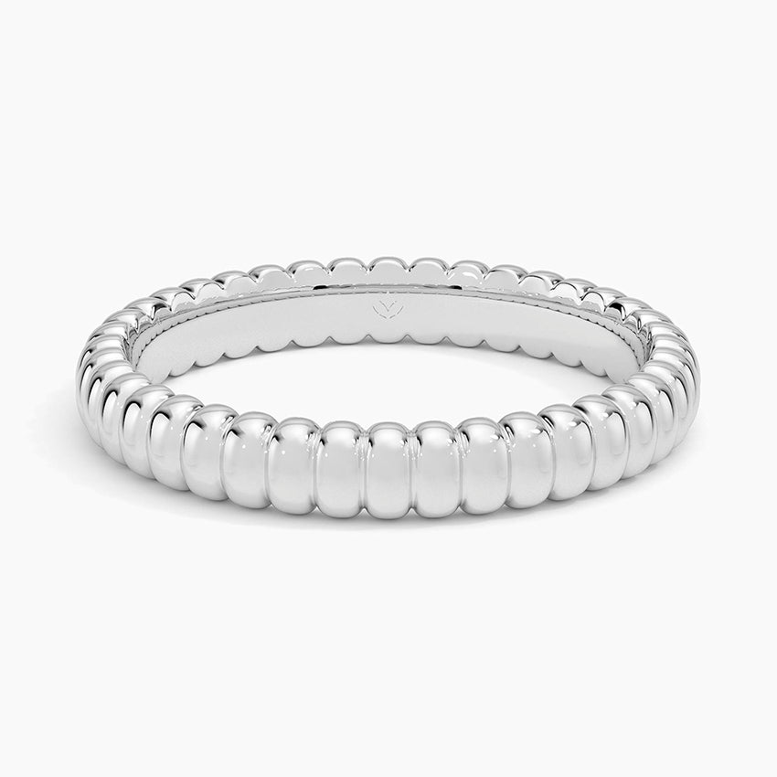Petra Textured Ring Platinum Wedding Band