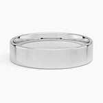 Mojave Slim Profile 5mm Wedding Ring Platinum Wedding Band