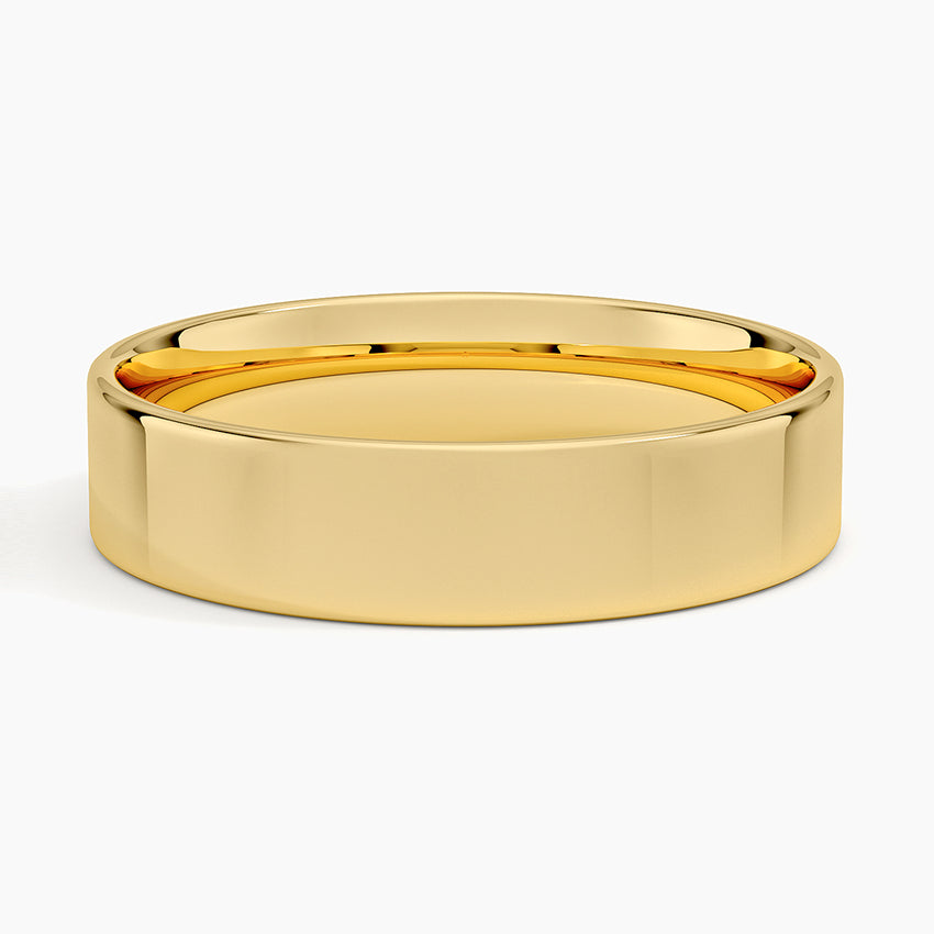 Mojave Slim Profile 5mm Wedding Ring Yellow Gold 18k Wedding Band