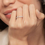 Luxe Winding Willow Diamond Ring (1/4 ct. tw.) Platinum Wedding Band