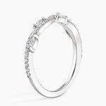Luxe Winding Willow Diamond Ring (1/4 ct. tw.) Platinum Wedding Band