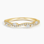 Luxe Winding Willow Diamond Ring (1/4 ct. tw.) Yellow Gold 18k Wedding Band