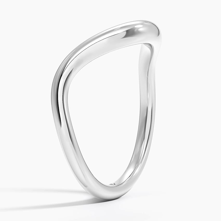 Silhouette Ring Platinum Wedding Band