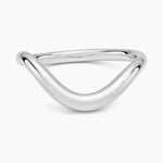 Silhouette Ring Platinum Wedding Band