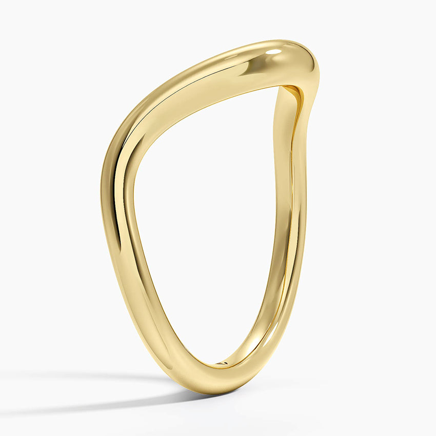 Silhouette Ring Yellow Gold 18k Wedding Band