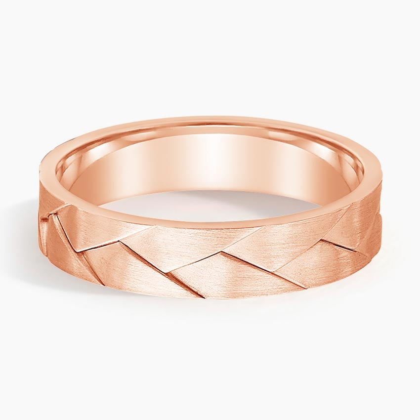 Lassen 5mm Wedding Ring Rose Gold 18k Wedding Band