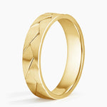 Lassen 5mm Wedding Ring Yellow Gold 18k Wedding Band