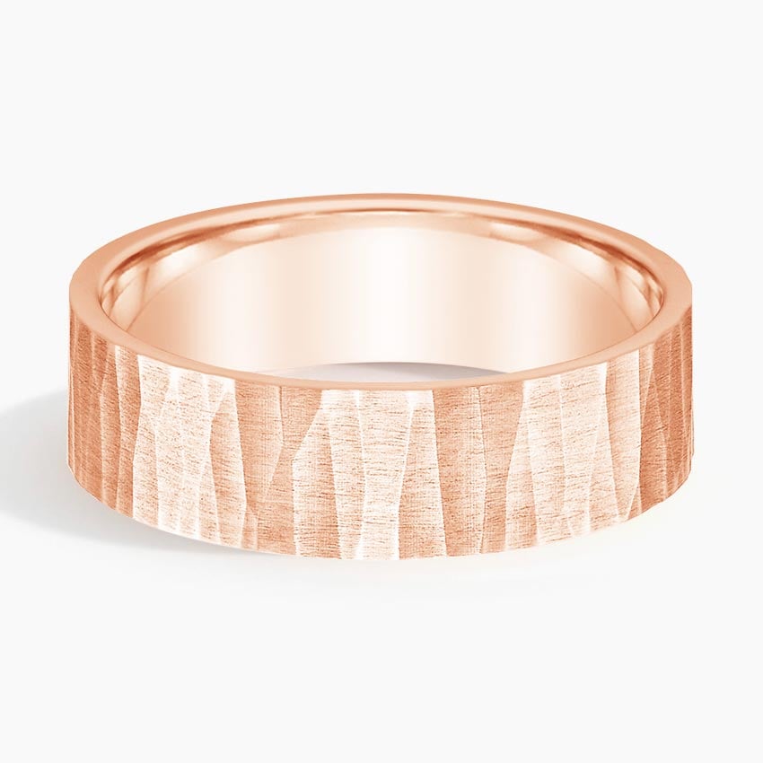 Aspen 6mm Wedding Ring Rose Gold 18k Wedding Band