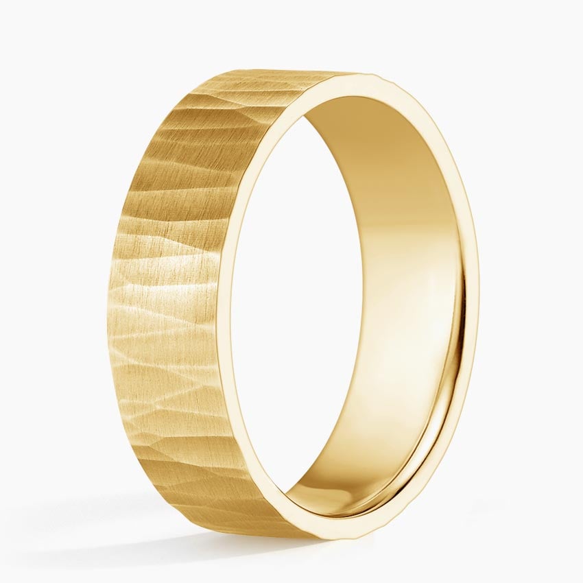 Aspen 6mm Wedding Ring Yellow Gold 18k Wedding Band