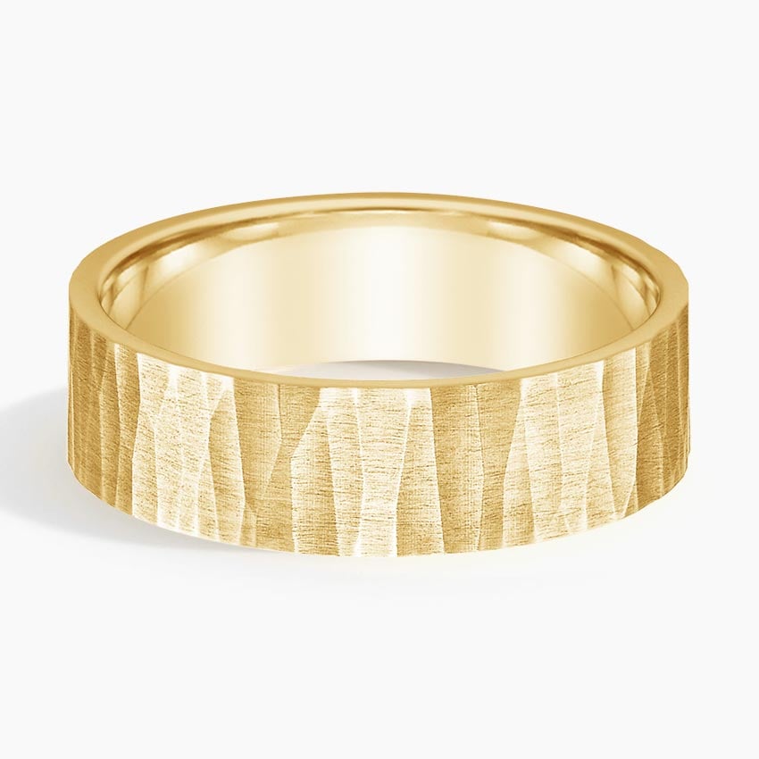 Aspen 6mm Wedding Ring Yellow Gold 18k Wedding Band