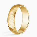 Canyon 6mm Wedding Ring Yellow Gold 18k Wedding Band