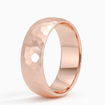 Canyon 7mm Wedding Ring Rose Gold 18k Wedding Band