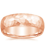Canyon 7mm Wedding Ring Rose Gold 18k Wedding Band