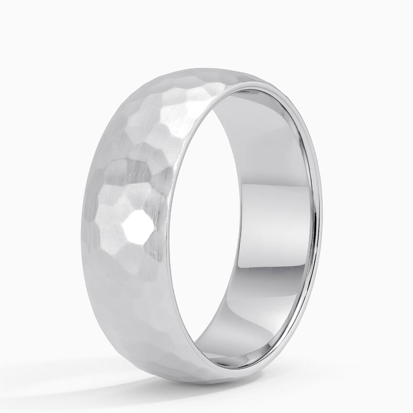 Canyon 7mm Wedding Ring Platinum Wedding Band