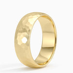 Canyon 7mm Wedding Ring Yellow Gold 18k Wedding Band