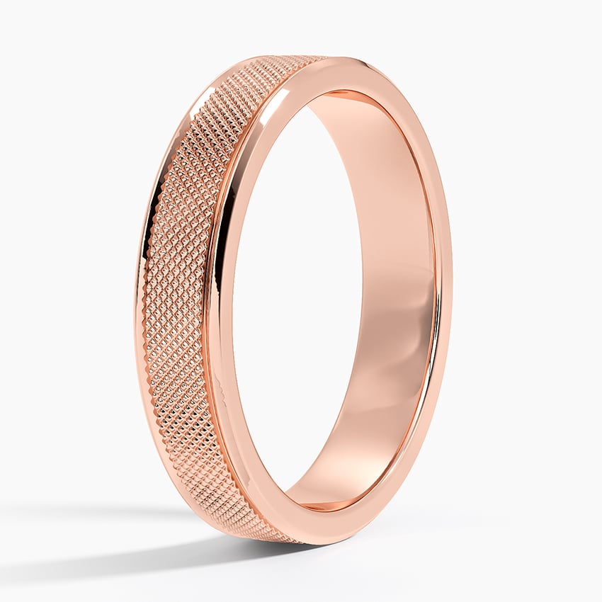 Maverick 4.5mm Wedding Ring Rose Gold 18k Wedding Band