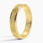 Maverick 4.5mm Wedding Ring Yellow Gold 18k Wedding Band