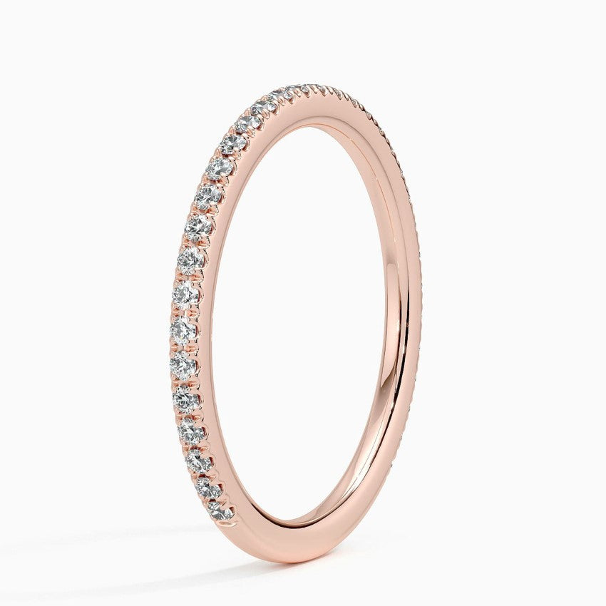 Ballad Three-Quarter Coverage Diamond Ring (1/4 ct. tw.) Rose Gold 18k Wedding Band
